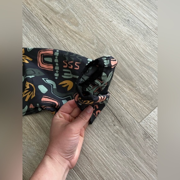 Patagonia Kids' Baggies Jacket Dark Grey Geometric Patterns - Size Large - Picture 4 of 9